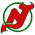 Devils logo, 1982-1992